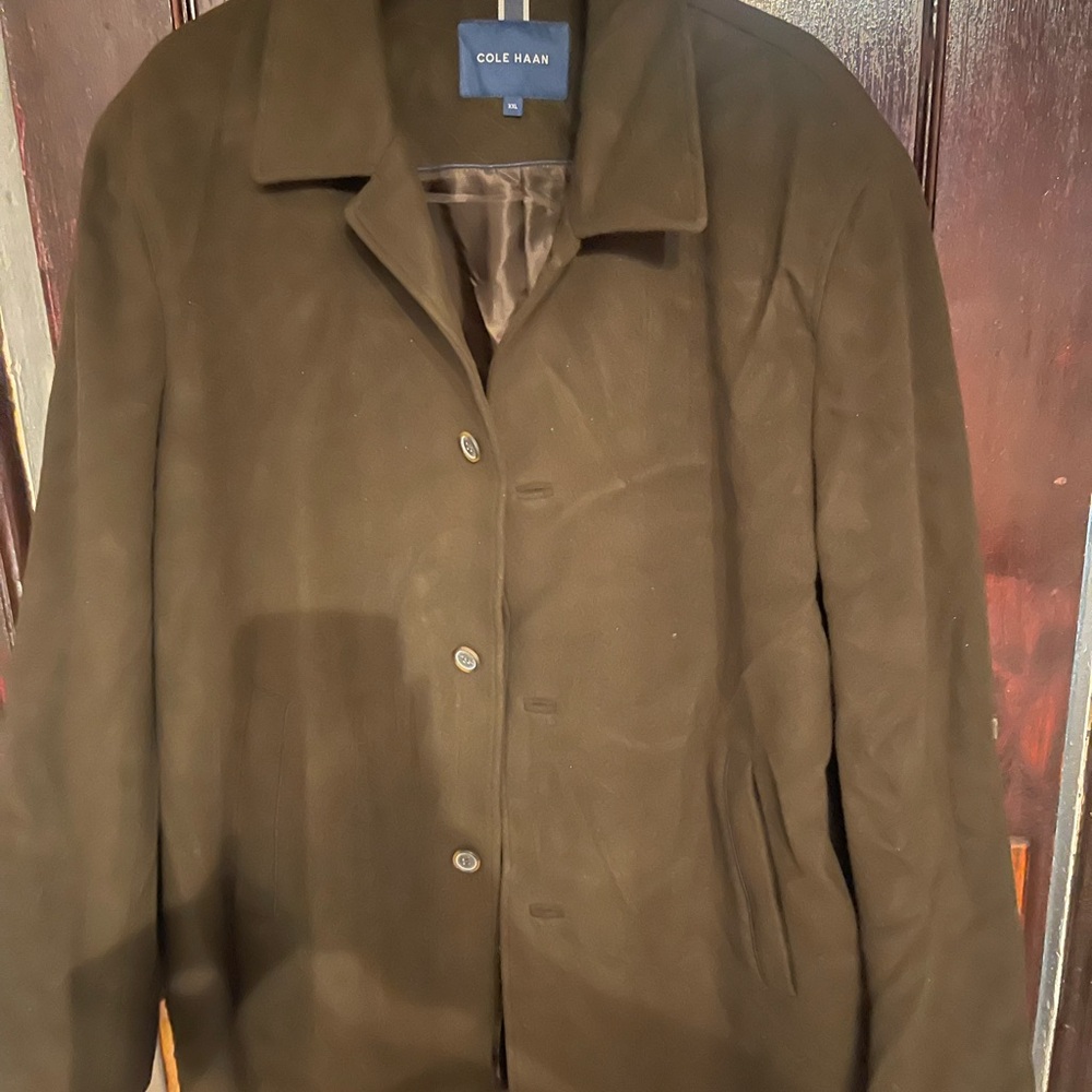 Cole Haan Men's Wool Cashmere Top Coat